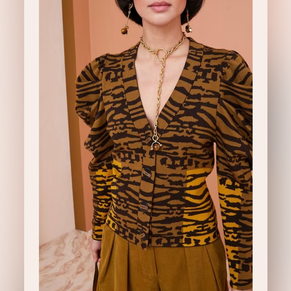 Ulla Johnson Rhea puff sleeve cardigan